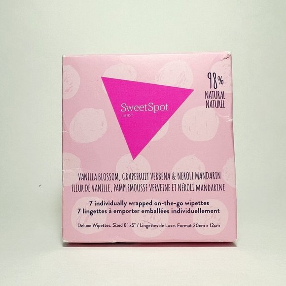 Sweet Spot Labs 7 Wipettes Vanilla Blossom Grapefruit Mandarin - Picture 1 of 2